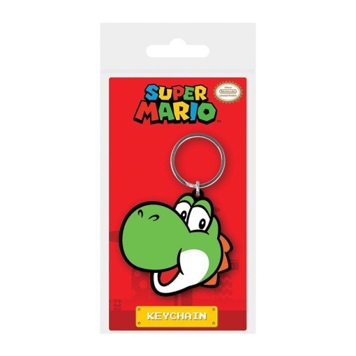 Super Mario Llavero caucho Yoshi 6 cm