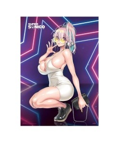 Super Sonico Fabric Poster Super Star 84 x 118 cm