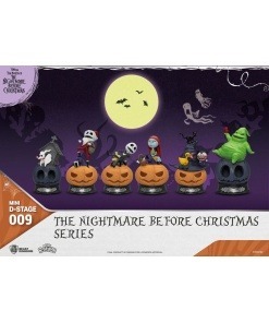 The Nightmare Before Christmas Pack de 6 Figuras Mini Diorama Stage The Nightmare Before Christmas Series 10 cm