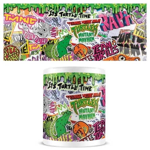 Tortugas Ninja Taza Mutant Mayhem Graffiti