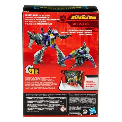 Transformers: Bumblebee Studio Series Voyager Class Figura Skywarp 17 cm