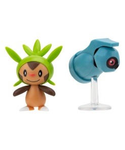 Pokémon Pack de 2 Figuras Battle Figure First Partner Set Chespin