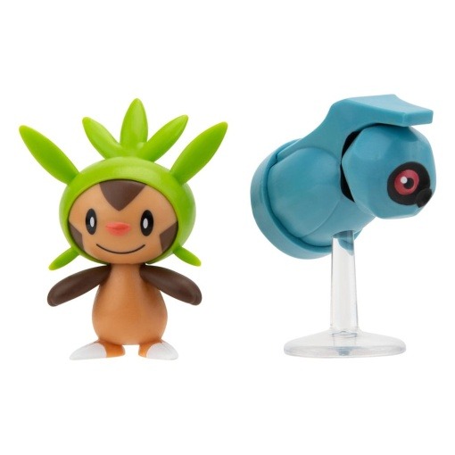 Pokémon Pack de 2 Figuras Battle Figure First Partner Set Chespin