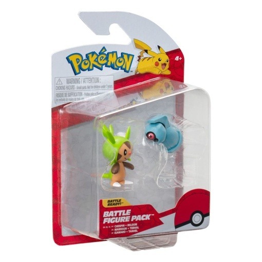 Pokémon Pack de 2 Figuras Battle Figure First Partner Set Chespin