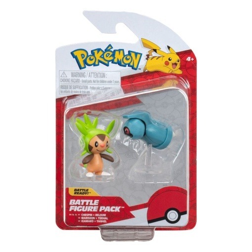 Pokémon Pack de 2 Figuras Battle Figure First Partner Set Chespin