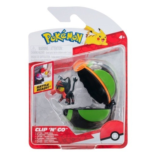Pokémon Clip'n'Go Poké Balls Litten & Ocaso Ball