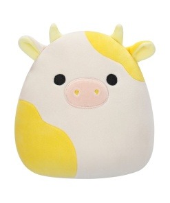 Squishmallows Peluche Yellow and White Cow Bodie 18 cm