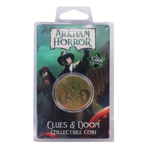 Arkham Horror Moneda Clues & Doom Limited Edition