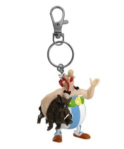 Asterix Llavero Obelix Carrying a Boar 14 cm