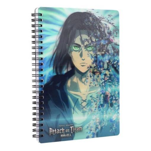 Attack on Titan Libreta Efecto 3D Blue