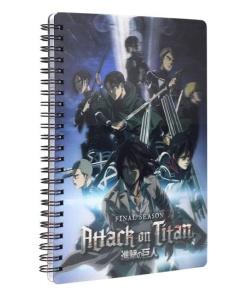 Attack on Titan Libreta Efecto 3D Group