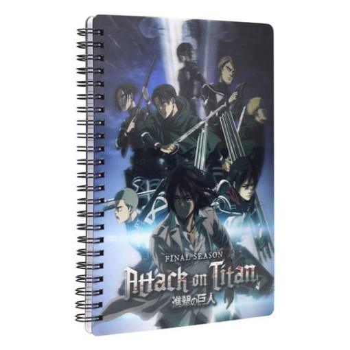 Attack on Titan Libreta Efecto 3D Group