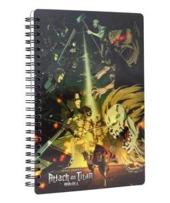 Attack on Titan Libreta Efecto 3D Struggle