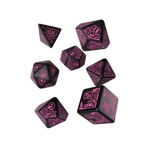 Call of Cthulhu Séptima edición Pack de Dados Black & Magenta (7)