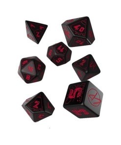 Cyberpunk Pack de Dados Blood over Chrome (7)