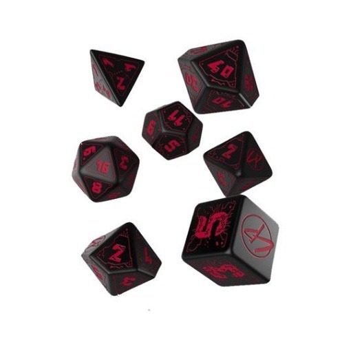 Cyberpunk Pack de Dados Blood over Chrome (7)