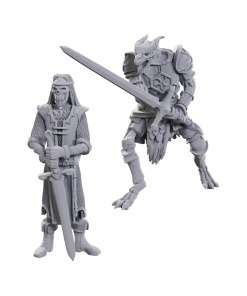 D&D Nolzur's Marvelous Miniatures Pack de 2 Miniaturas sin pintar 50th Anniversary Skeleton Knights