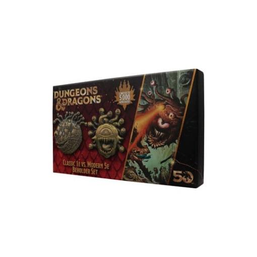 Dungeons & Dragons Pack de 2 Medallóns 50th Anniversary Beholder Twin Edition