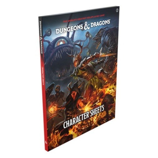 Dungeons & Dragons RPG Hojas de Personaje 2024 Inglés