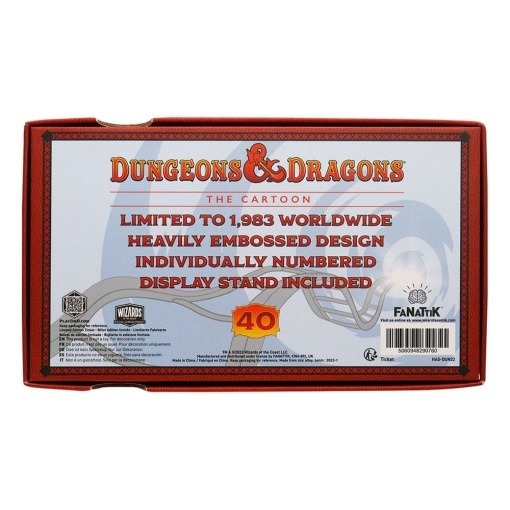 Dungeons & Dragons: The Cartoon Réplica 40th Anniversary Rollercoaster Ticket Limited Edition