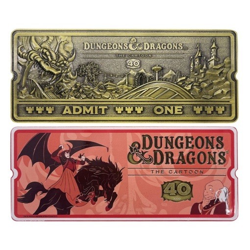 Dungeons & Dragons: The Cartoon Réplica 40th Anniversary Rollercoaster Ticket Limited Edition