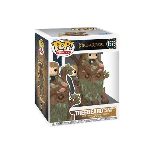 El Señor de los Anillos Super Sized POP! Animation Vinyl Figura Treebeard w/Mary & Pip 15 cm