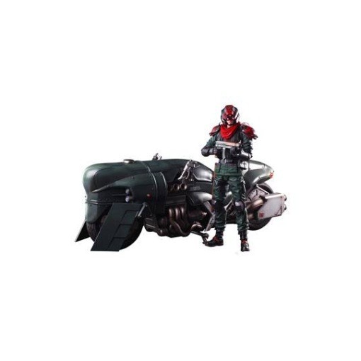 Final Fantasy VII Remake Play Arts Kai Figura & Vehículo Shinra Elite Security Officer & Bike