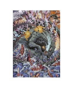 Godzilla Litografia Limited Edition 42 x 30 cm