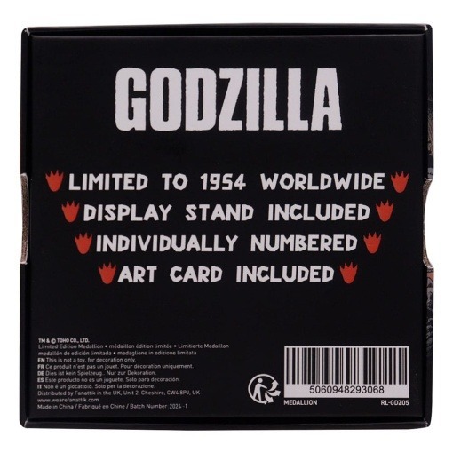 Godzilla Medallón 70th Anniversary Limited Edition