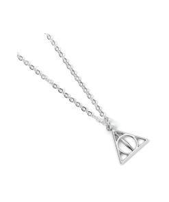 Harry Potter Collar con Colgante Deathly Hallows (bañado en plata)