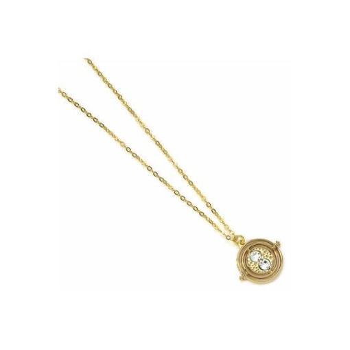 Harry Potter Collar con Colgante Fixed Time Turner (bañado en oro)