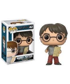 Harry Potter POP! Movies Vinyl Figura Harry Potter with Marauders Map 9 cm