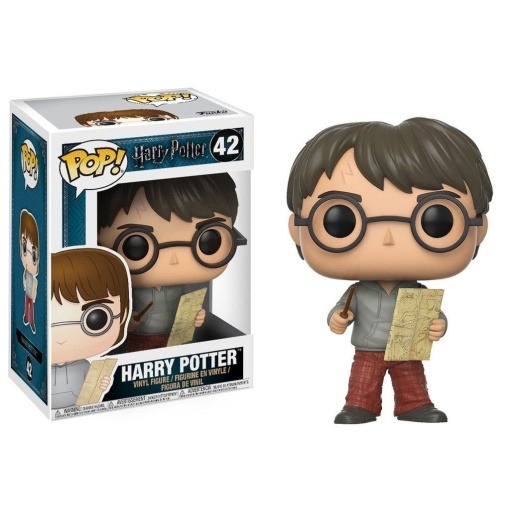 Harry Potter POP! Movies Vinyl Figura Harry Potter with Marauders Map 9 cm