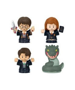 Harry Potter Pack de 4 Minifiguras Fisher-Price Little People Collector Cámara Secreta 6 cm