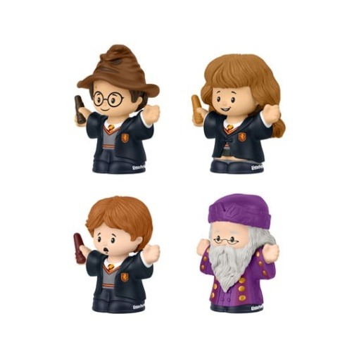 Harry Potter Pack de 4 Minifiguras Fisher-Price Little People Collector Piedra Filosofal 6 cm