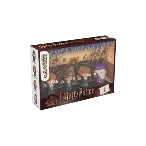 Harry Potter Pack de 4 Minifiguras Fisher-Price Little People Collector Piedra Filosofal 6 cm