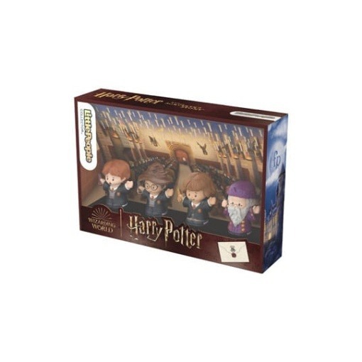 Harry Potter Pack de 4 Minifiguras Fisher-Price Little People Collector Piedra Filosofal 6 cm