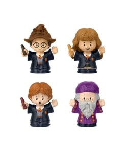 Harry Potter Pack de 4 Minifiguras Fisher-Price Little People Collector Piedra Filosofal 6 cm