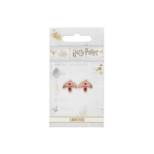 Harry Potter Pendientes Fawkes (Plata de ley)