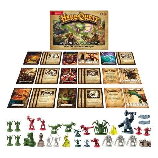 HeroQuest Expansión del Juego de Mesa Der Dschungel von Delthrak Pack de Misión *Edición Aléman*