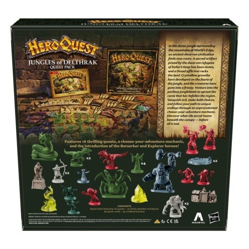 HeroQuest Expansión del Juego de Mesa Jungles of Delthrak Pack de Misión *Edición Inglés*