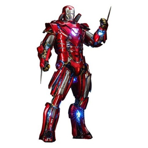 Iron Man 3 Figura Movie Masterpiece 1/6 Silver Centurion (Armor Suit Up Version) 32 cm