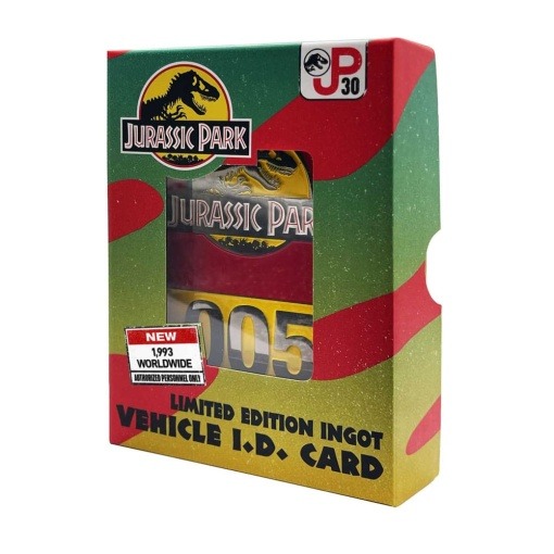 Jurassic Park Lingote 30th Anniversary Jeep Limited Edition