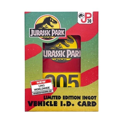 Jurassic Park Lingote 30th Anniversary Jeep Limited Edition