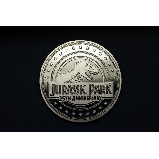 Jurassic Park Moneda 25th Anniversary T-Rex Silver Edition