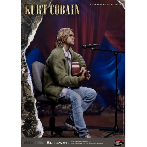 Kurt Cobain Estatua Superb Scale 1/4 Unplugged 37 cm