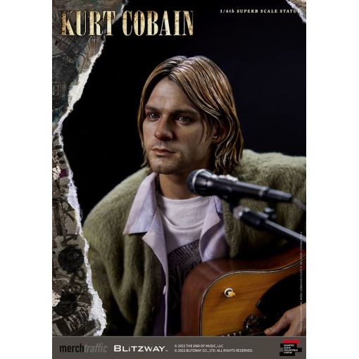 Kurt Cobain Estatua Superb Scale 1/4 Unplugged 37 cm