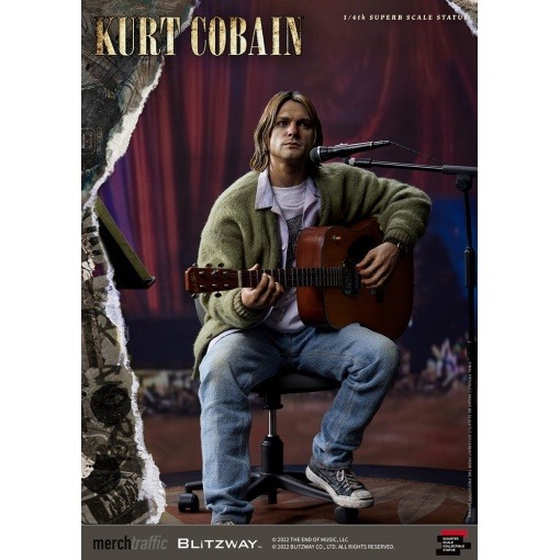 Kurt Cobain Estatua Superb Scale 1/4 Unplugged 37 cm