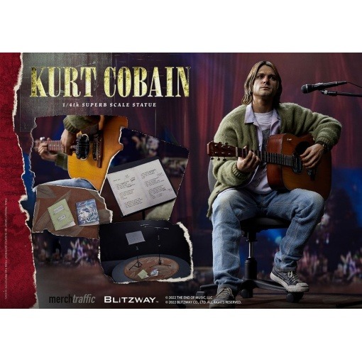 Kurt Cobain Estatua Superb Scale 1/4 Unplugged 37 cm