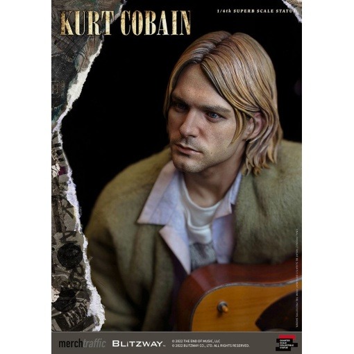 Kurt Cobain Estatua Superb Scale 1/4 Unplugged 37 cm